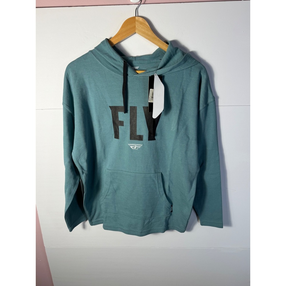 Fly Racing Womens Weekender Hoodie Sage Green Black Pullover 358-0011M Medium